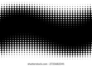 Abstrakter Hintergrund mit modernem, gepunktetem Halbtondesign. Minimalistisches Vektordesign für Cover, Banner, Broschüre, Präsentation, Zertifikat und Website. Vektorgrafik EPS 4