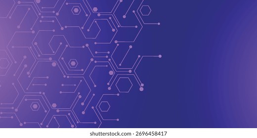 Abstract background with modern high-tech circuit board connection system line design. Futuristic vector concept for presentations, websites, and covers.