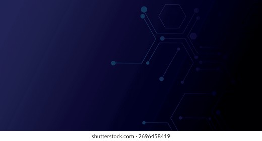 Fundo abstrato com design moderno de linha de sistema de conexão de placa de circuito de alta tecnologia. Conceito de vetor futurista para apresentações, sites e capas. VOL. 6