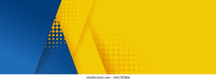 Abstract Background Modern Hipster Futuristic Graphic. Yellow Background With Stripes. Vector Abstract Background Texture Design, Bright Poster, Banner Yellow And Blue Background Vector Illustration.