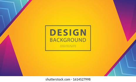 Abstract background modern hipster futuristic graphic. Yellow background. vector illustration