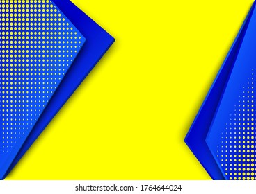 Abstract background modern hipster futuristic graphic. Yellow background with stripes. Vector abstract background texture design, bright poster, banner yellow and blue background .