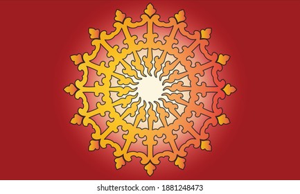 Abstract background modern hipster futuristic graphic. red background with stripes. Vector abstract background texture design, bright poster, banner yellow and red background Vector illustration 