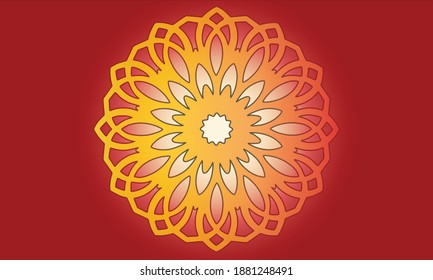 Abstract background modern hipster futuristic graphic. red background with stripes. Vector abstract background texture design, bright poster, banner yellow and red background Vector illustration 