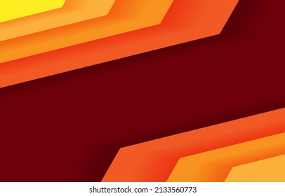 Abstract background modern hipster futuristic graphic. Red background with stripes. Vector abstract background texture design, bright poster, banner yellow and red background Vector illustration.