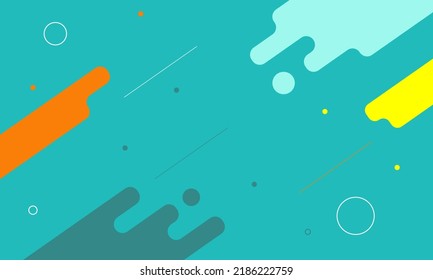 Abstract background modern hipster futuristic graphic. Yellow background with stripes and circles. Vector abstract background texture design. with orange and yellow long circles
