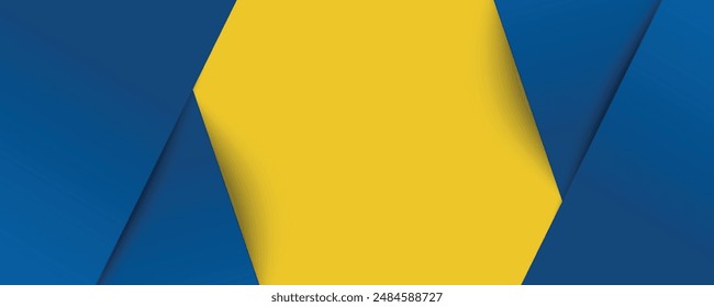 Abstract background modern hipster futuristic graphic. Yellow background with stripes. Vector abstract background texture design, bright poster, banner yellow and blue background Vector illustration.