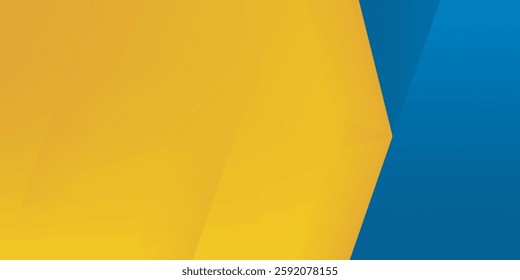Abstract background modern hipster futuristic graphic. Yellow background with stripes. Vector abstract background texture design, bright poster, banner yellow and blue background Vector illustration