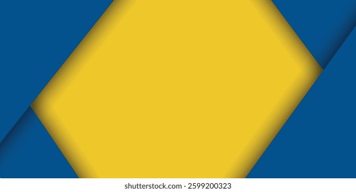 Abstract background modern hipster futuristic graphic. Yellow background with stripes. Vector abstract background texture design, bright poster, banner yellow and blue background Vector illustration.