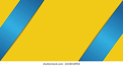 Abstract background modern hipster futuristic graphic. Yellow background with stripes for banner