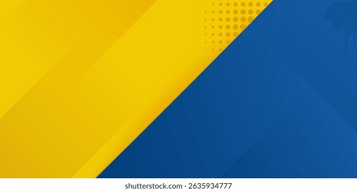 Abstract background modern hipster futuristic graphic. Yellow background with stripes. Vector abstract background texture design, bright poster, banner yellow and blue background Vector illustration.