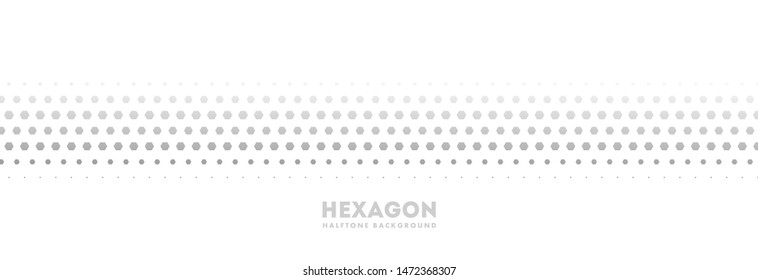 Abstract Background Modern Hipster Hexagon Shapes Vector Geometric Technology Retro Wave Isolated on White Background. Strict Minimal Halftone Hex Simple Pattern. Technical 80s Style Dynamic Backdrop