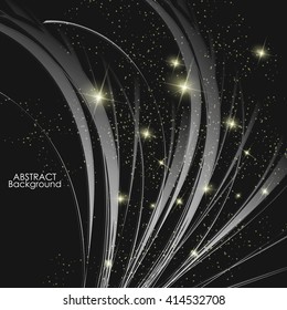 Abstract background with modern line wave pattern.