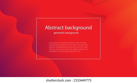 Abstract background modern Minimal geometric background. Dynamic shapes composition.