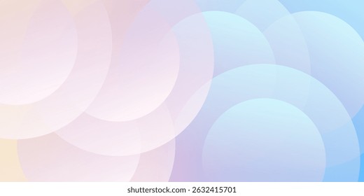 Abstract background modern minimalist blue, purple and yellow gradations circle effect memphis trendy. Vector