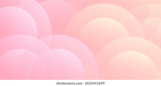 Abstrakter Hintergrund moderne minimalistische rosa und gelbe Abstufungen Kreis Effekt Memphis trendy. Vektorgrafik