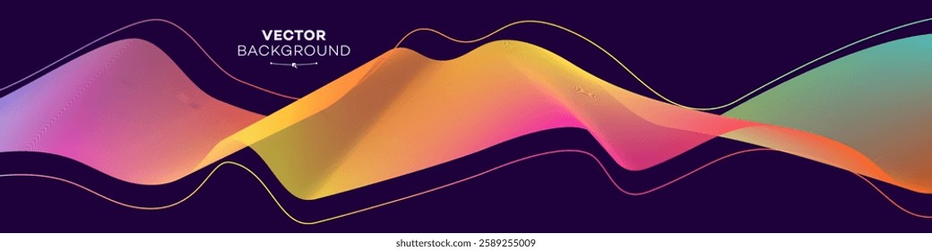 Abstract background modern neon style for