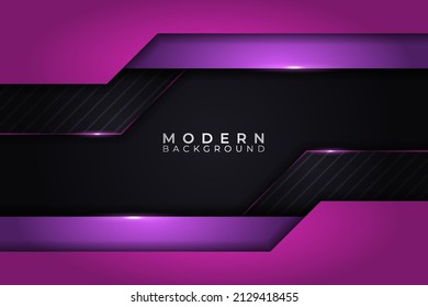 Abstrakter Hintergrund Moderne, überschneidete dunkle Schicht mit leuchtendem violettem Effekt