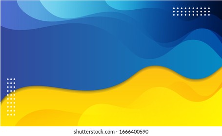 
Abstract background modern papercut graphic   Vector abstract background design  bright poster  banner yellow  black  blue  gray background Vector illustration 