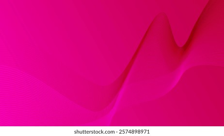Abstract background modern with pink tones. The background features smooth gradient, flowing wave. Minimal abstract wavy gradient vector background
