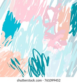 Abstract background. Modern print. Hand drawn vector illustration