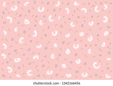 Abstract background with modern retro design. Art style backdrop with dry brush strokes. 