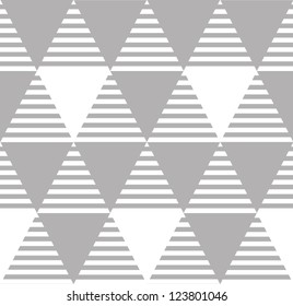 Abstract background. Modern seamless pattern with triangles. Vector illustration