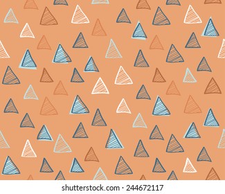 Abstract background. Modern seamless pattern with triangles. Vector illustration