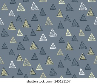 Abstract background. Modern seamless pattern with triangles. Vector illustration