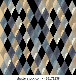 Abstract background. Modern seamless pattern with diamond. Vector illustration.