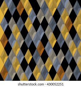 Abstract background. Modern seamless pattern with diamond. Vector illustration.