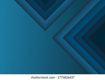 Abstract background in a modern shape with navy blue color tone and layer pattern style. All in paper cut and layers style and vector design with space for texts.