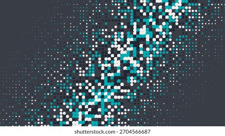 Abstract Background. Modern Shapes In Tech Layout. Linear Shapes For Brand Folder. Halftone Flyer. Minimalist Business Texture. Geometric Dots Pattern. Trendy Abstract Background