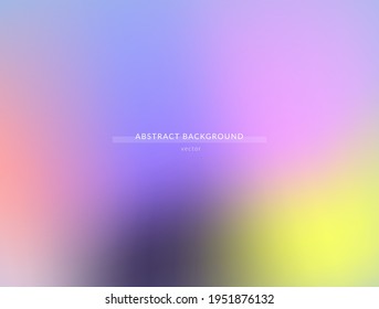 El fondo abstracto es de estilo moderno con efecto difuso, mate y suave gradiente en colores vivos. Ilustración vectorial.