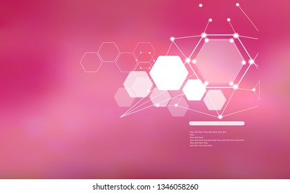 Abstract background in modern style with polygonal elements. Medicine, science, high technology