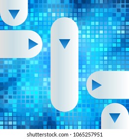 Abstract background Modern style sea Design website page banners. Vector Illustration EPS 10. Geometric concept mosaic cool gamma colors for grunge backdrop presentation