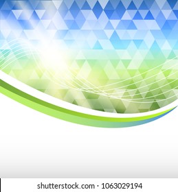 Abstract background Modern style spring. Design website page banners. Vector Illustration EPS 10. Geometric concept mosaic cool gamma colors for grunge backdrop presentation
