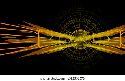 Abstract background modern technology  cyber and energy concept. Vector illustration design.