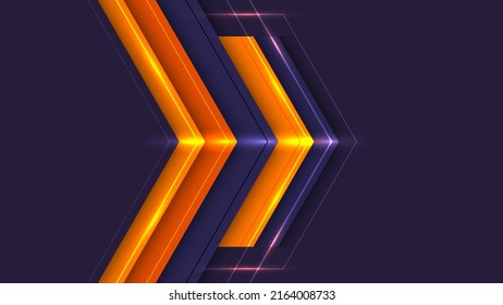 Abstract background modern technology design arrows moving forward with lighting effect. Vector illustration - Shutterstock ID 2164008733