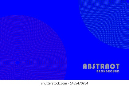 abstract background. Modern template. circle in blue. - Illustrasi