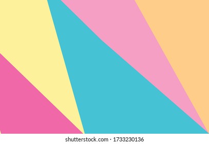 Abstract background with a modern theme.This background uses pastel or vintage colors for posters, banners and website landing pages.abstract background vector material design.pink yellow blue orange.