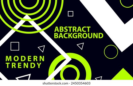 Fondo abstracto moderno de la composición de moda Vector de diseño de forma