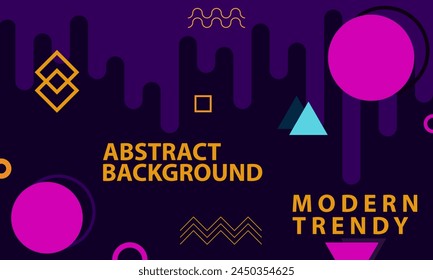 abstract background modern trendy composition memphis design vector