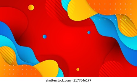Abstract background with modern trendy fresh color for presentation design, flyer, social media cover, web banner, tech banner and much more