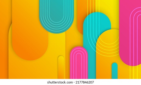 Abstract background with modern trendy fresh color for presentation design, flyer, social media cover, web banner, tech banner and much more