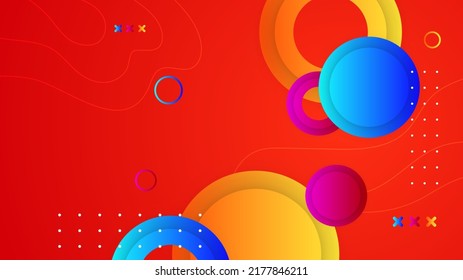 Abstract background with modern trendy fresh color for presentation design, flyer, social media cover, web banner, tech banner and much more