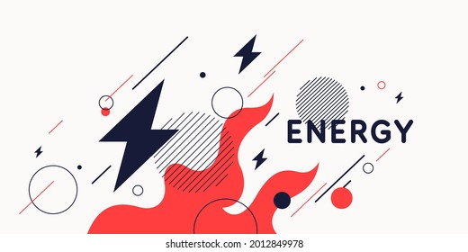 Resumen de los antecedentes en un estilo moderno y de moda. Cartel con formas geométricas planas simples. Ilustración vectorial.