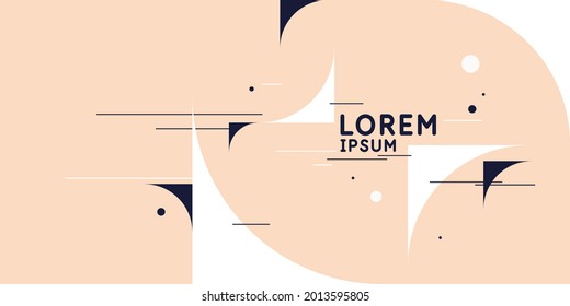 Resumen de los antecedentes en un estilo moderno y de moda. Cartel con formas geométricas planas simples.