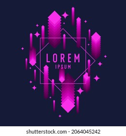 Abstrakter Hintergrund in einem modernen, trendigen Stil. Poster mit einfachen, flachen, unterschiedlichen geometrischen Formen.