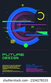 Abstrakter Hintergrund in einem modernen, trendigen Stil. Poster mit einfachen flachen geometrischen Formen.